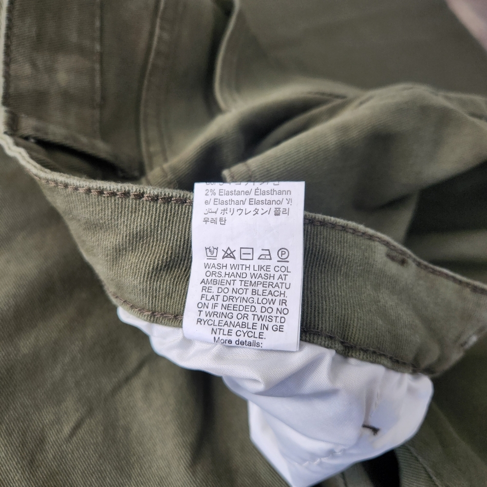 SHEIN Green Khaki Wide Leg Jeans - Size 1X - Picture 9 of 12